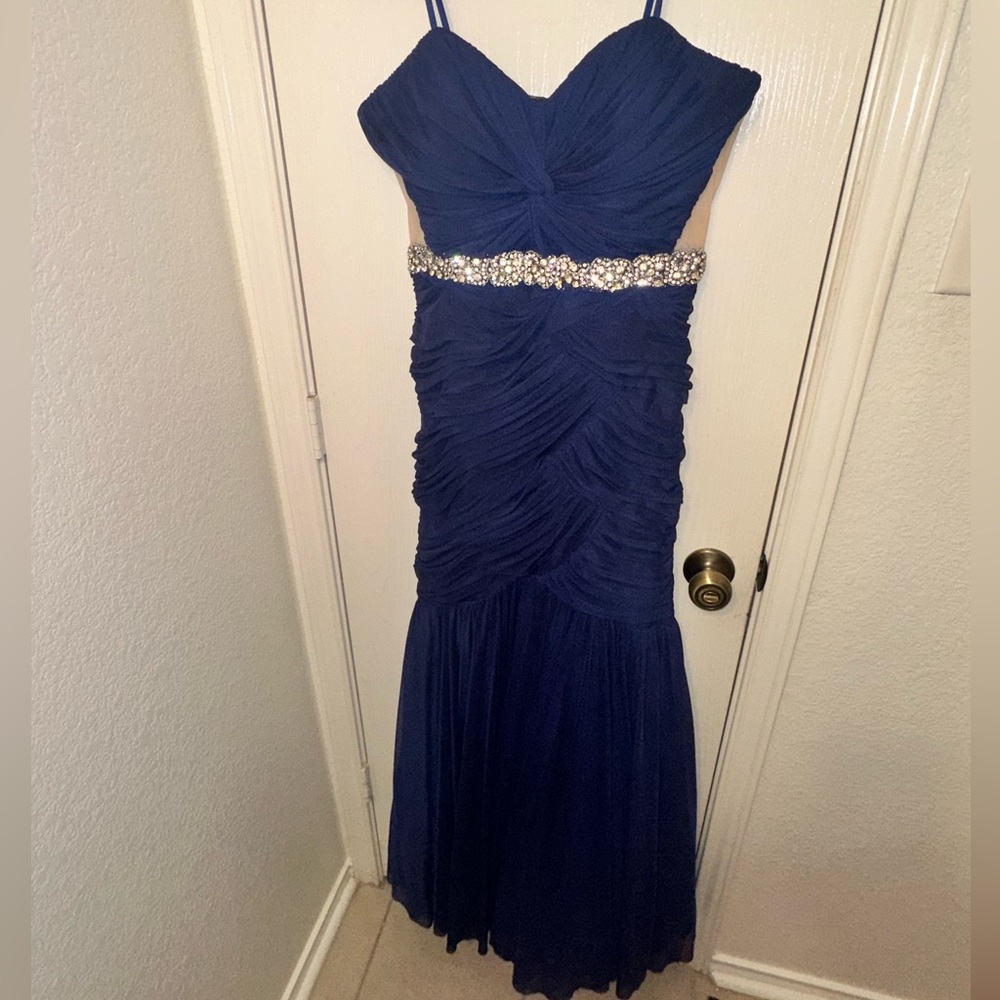 Jodi Kristopher Blue Mermaid Dress